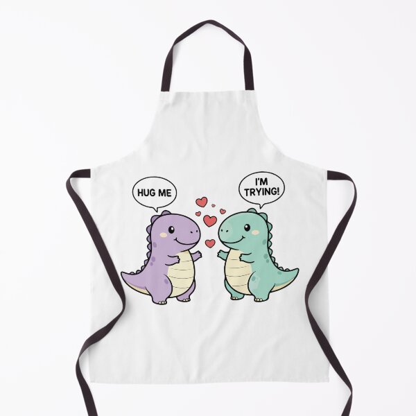 Item preview, Hug Me I'm Trying T-Rex Valentines Day Cute Kawaii Dinosaur designed and sold by Kestovi.