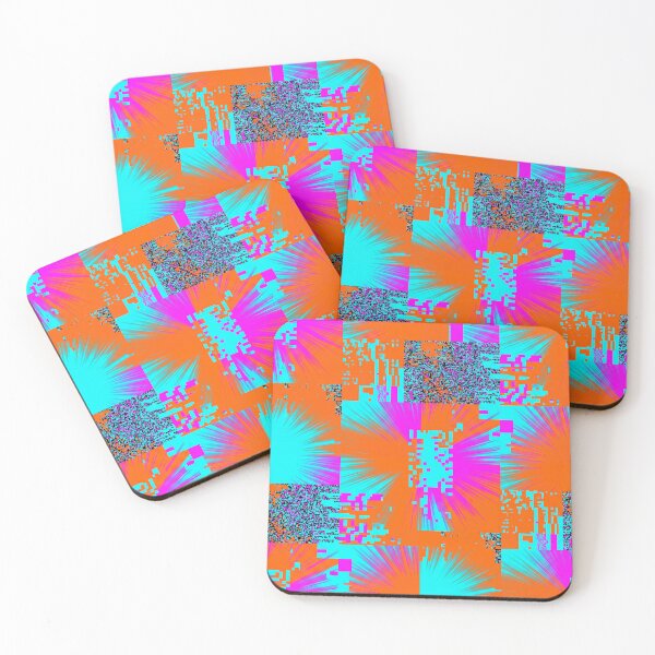 Item preview, Radial Glitch Gradient Seamless Textile Pattern Retro 80s 90s Style designed and sold by patternproai.