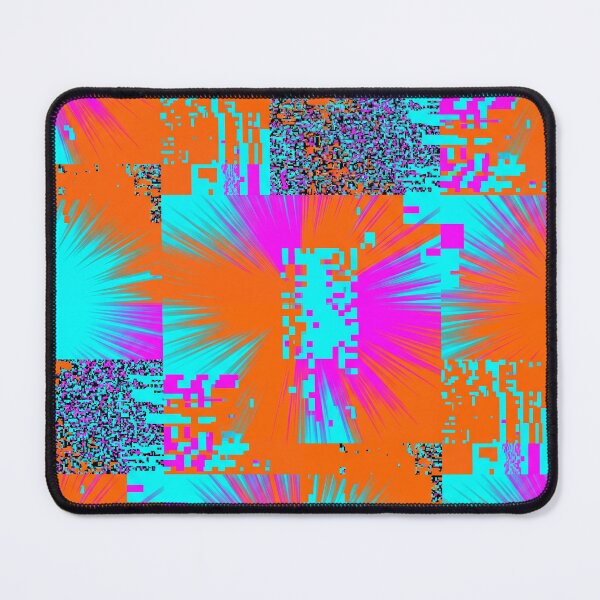 Item preview, Radial Glitch Gradient Seamless Textile Pattern Retro 80s 90s Style designed and sold by patternproai.