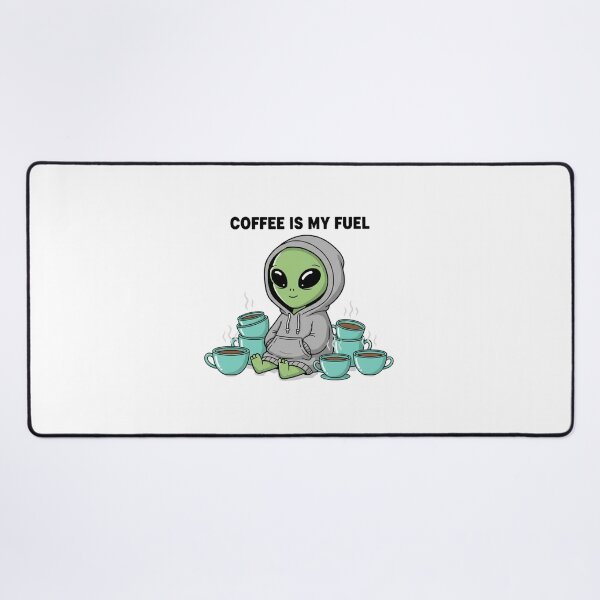 Item preview, Coffee Is My Fuel Cute Alien Design designed and sold by NOVALOOMARCH.