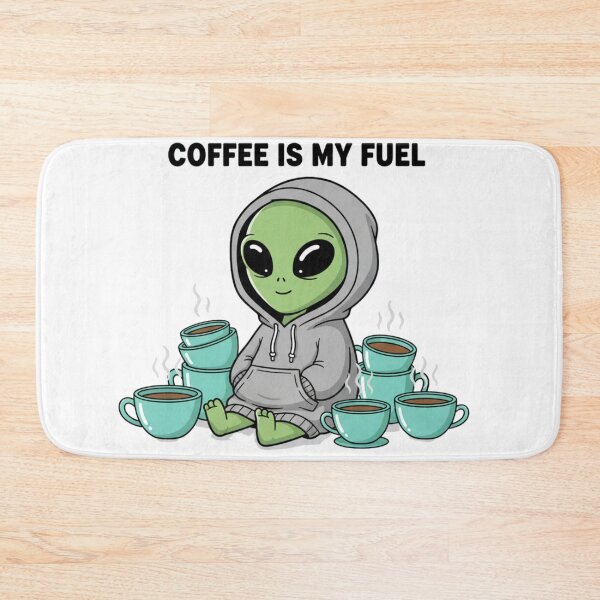 Item preview, Coffee Is My Fuel Cute Alien Design designed and sold by NOVALOOMARCH.