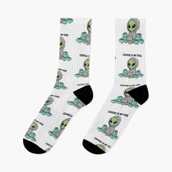 Item preview, Coffee Is My Fuel Cute Alien Design designed and sold by NOVALOOMARCH.