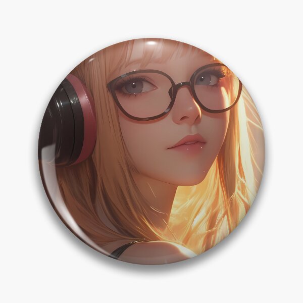 Item preview, Futaba Sakura Persona 5 Sunset Headphones Glow designed and sold by mildaclairmo.
