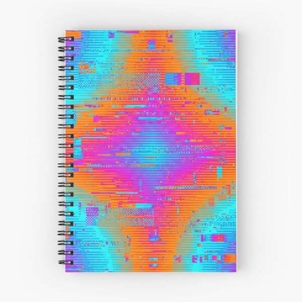 Item preview, Radial Glitch Gradient Seamless Textile Pattern Retro 80s 90s Style designed and sold by patternproai.