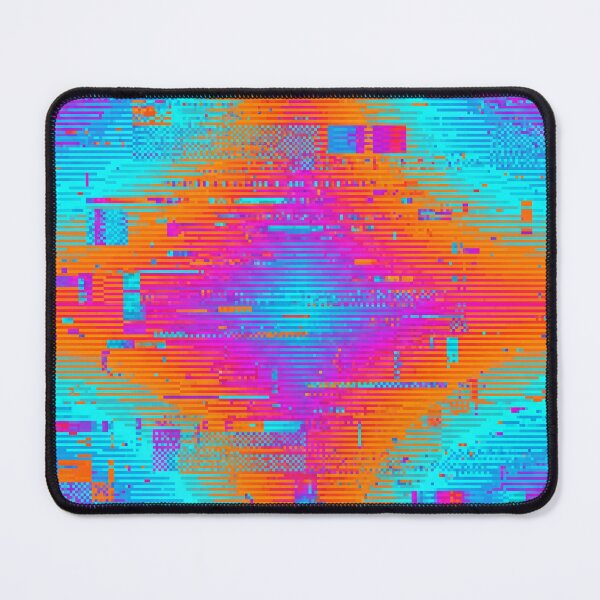 Item preview, Radial Glitch Gradient Seamless Textile Pattern Retro 80s 90s Style designed and sold by patternproai.