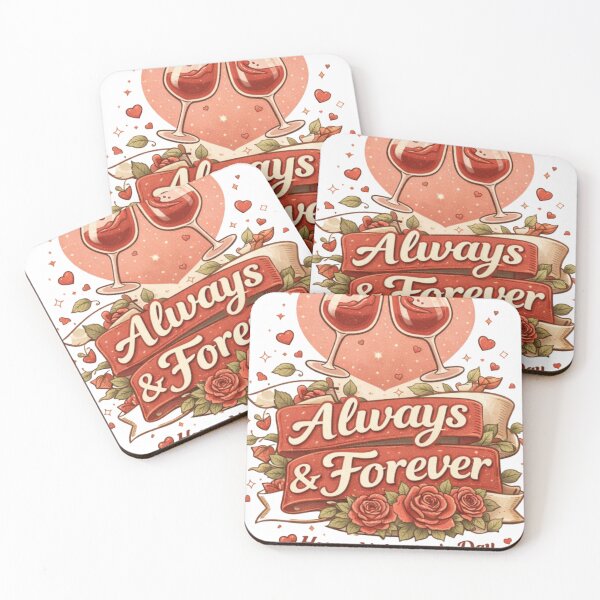 Item preview, Always & Forever Valentines T-Shirt | Heart Roses Champagne Design designed and sold by VibeVogueMerch.
