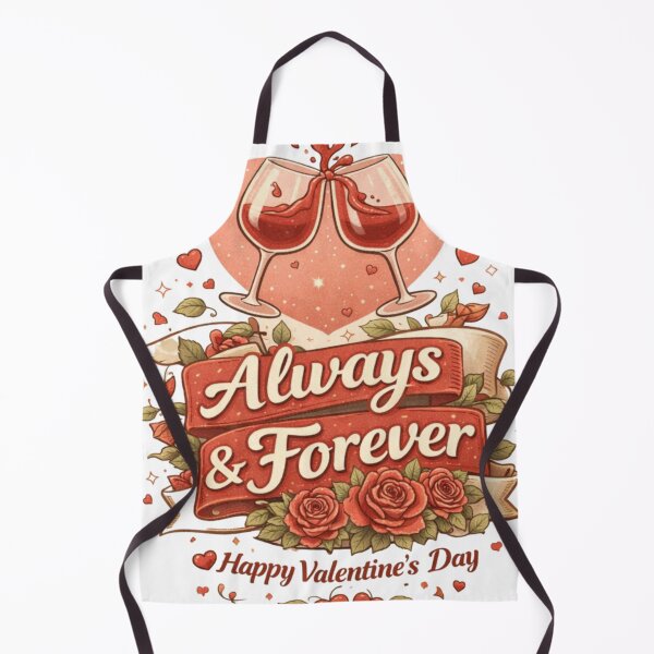 Item preview, Always & Forever Valentines T-Shirt | Heart Roses Champagne Design designed and sold by VibeVogueMerch.