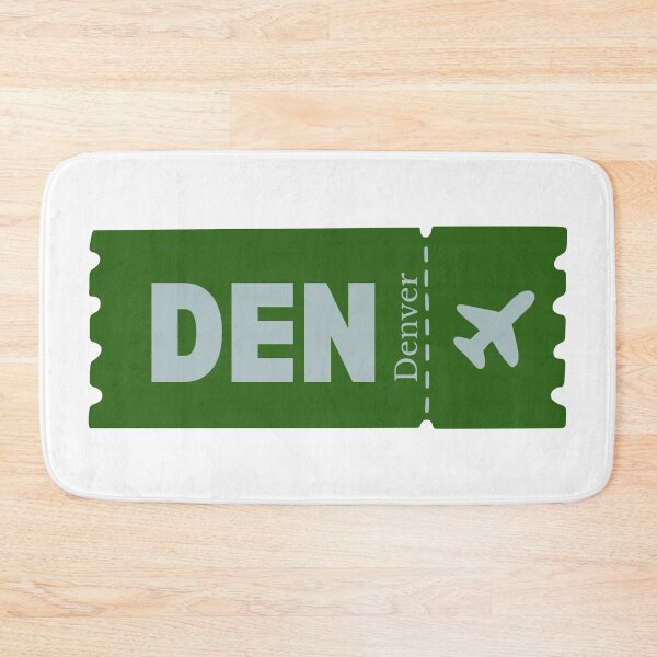 Item preview, DEN Denver Airport Code Vintage Travel Sticker - Minimalist Denver Art designed and sold by Sparkledust Creations.