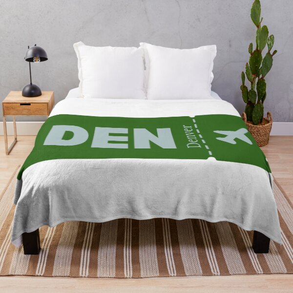 Item preview, DEN Denver Airport Code Vintage Travel Sticker - Minimalist Denver Art designed and sold by Sparkledust Creations.