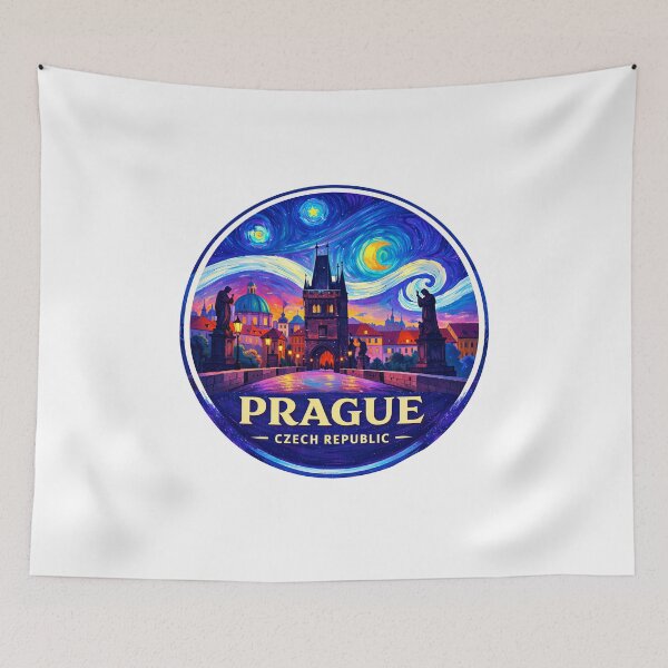 Item preview, Prague Czech Republic Retro Travel Emblem designed and sold by Timegraf.