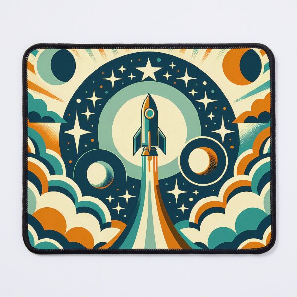 Item preview, Retro Rocket Launch Sticker Icon designed and sold by InkSmithery.