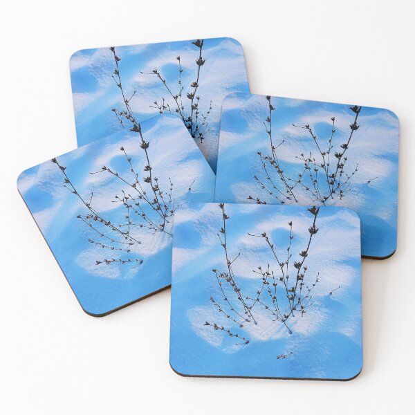 Item preview, Winter background from snowdrifts and dry blades of grass designed and sold by Enerjetal.
