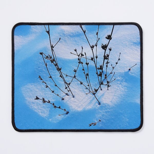 Item preview, Winter background from snowdrifts and dry blades of grass designed and sold by Enerjetal.