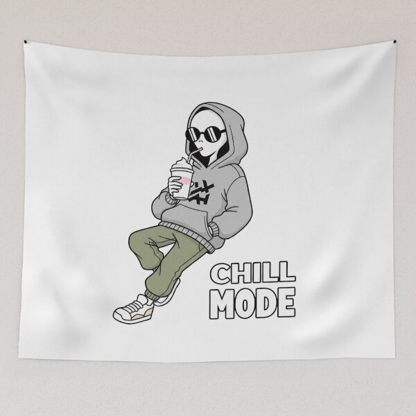 Item preview, Alien Chill Mode Relaxed Alien Design designed and sold by NOVALOOMARCH.