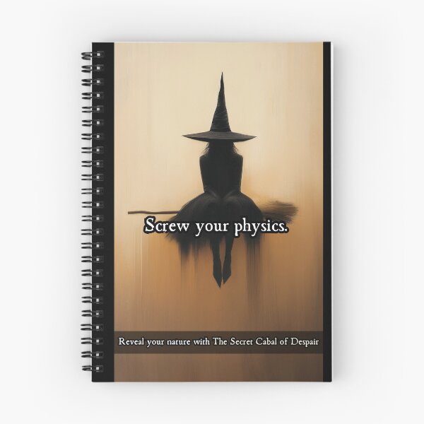 Item preview, Screw Your Physics Witch Surreal Art designed and sold by The Secret Cabal of Despair.