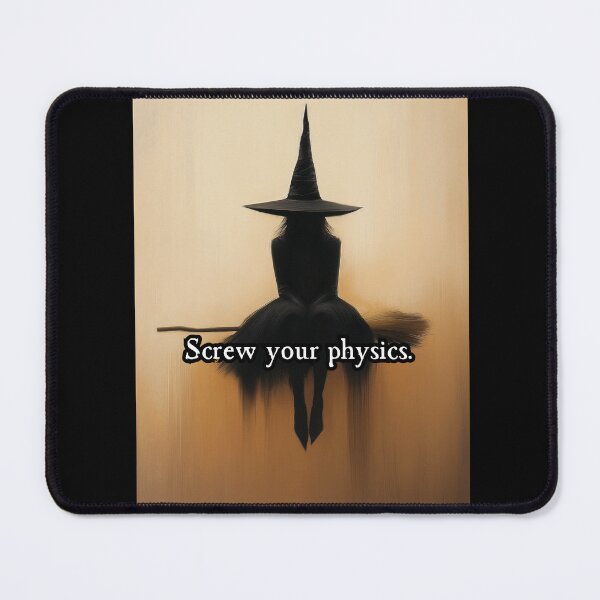Item preview, Screw Your Physics Witch Surreal Art designed and sold by The Secret Cabal of Despair.