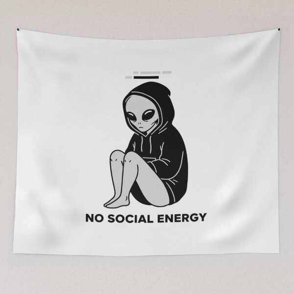 Item preview, Introvert Alien With No Social Energy designed and sold by NOVALOOMARCH.