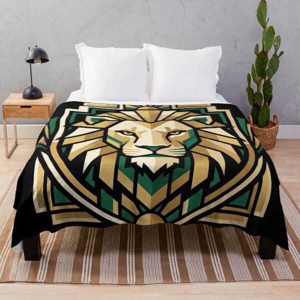Item preview, Modern Heraldry Lion Crest – Geometric Art Deco Animal Emblem designed and sold by SavinMercantile.