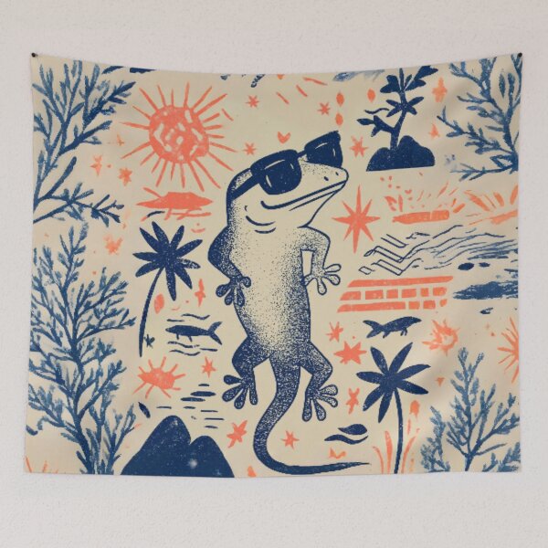 Item preview, tropical lizard designed and sold by isynha.