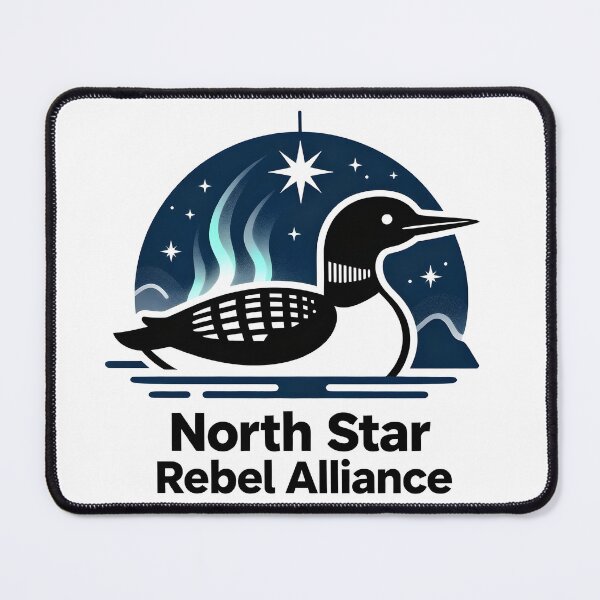 Item preview, Rebel North Star Rebel Alliance Loon Art designed and sold by Uglyandcute.
