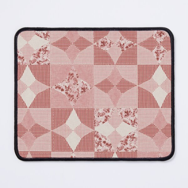 Item preview, Retro Country Chicken Feed Sack Cheater Quilt - Old Barn Red Gingham designed and sold by LoveAlways-AEP.