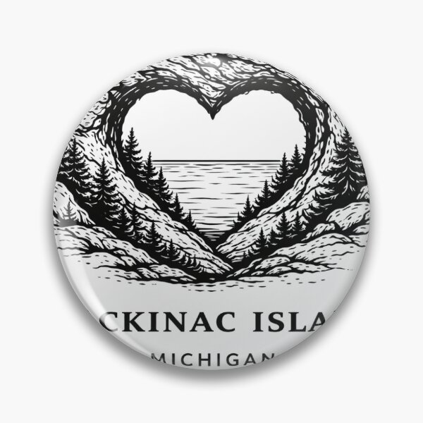 Item preview, Arch Rock — Mackinac Island, Michigan | Sketch-Style Illustration designed and sold by CirySketchCo.