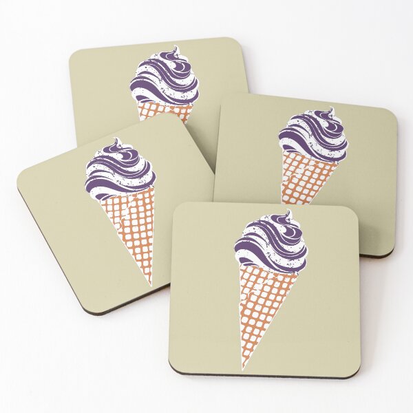 Item preview, Purple Urban Stencil Ice Cream Cone  designed and sold by TackyTime.