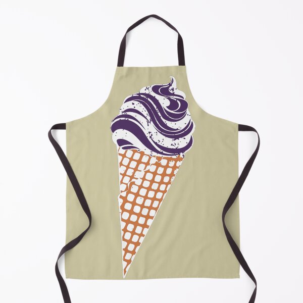 Item preview, Purple Urban Stencil Ice Cream Cone designed and sold by TackyTime.
