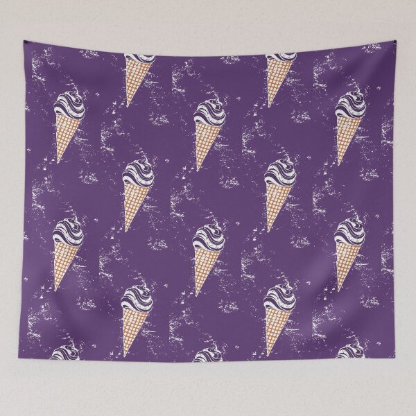 Item preview, Purple Urban Stencil Ice Cream Cone  designed and sold by TackyTime.