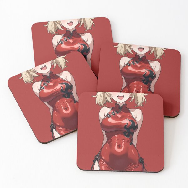 Item preview, Burnice ZZZ Cute Smile - Traditional Red Style designed and sold by Jimakmo.