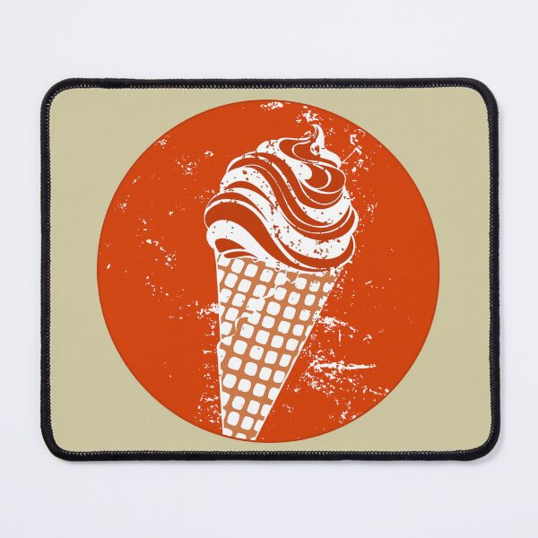 Item preview, Orange Urban Stencil Ice Cream Cone designed and sold by TackyTime.