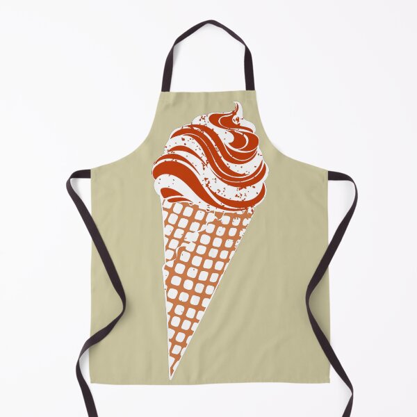 Item preview, Orange Urban Stencil Ice Cream Cone designed and sold by TackyTime.