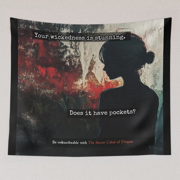 Item preview, Does It Have Pockets Dark Humor Art designed and sold by The Secret Cabal of Despair.