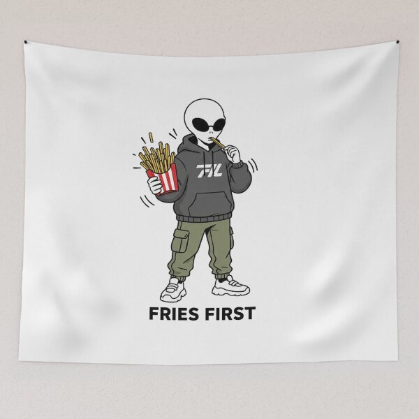 Item preview, Alien Food French Fries Urban Style designed and sold by NOVALOOMARCH.