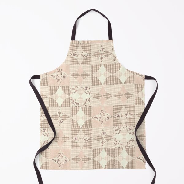 Item preview, Retro Country Chicken Feed Sack Cheater Quilt - Warm Neutrals Cafe Blush Gingham designed and sold by LoveAlways-AEP.