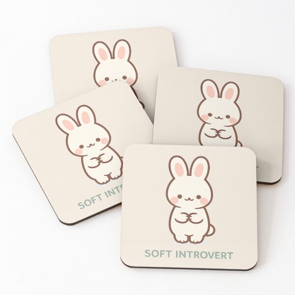 Item preview, Soft Introvert Kawaii Bunny designed and sold by ImagenFusionP.