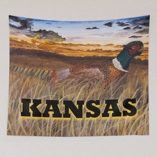 Item preview, Kansas pheasant at sunset  designed and sold by Matt Starr Fine Art .