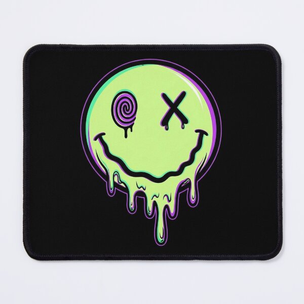 Item preview, Melting Reality: Trippy Acid Drip Smiley designed and sold by GlitchRaven.