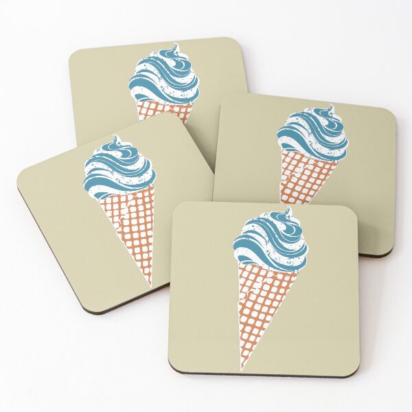 Item preview, Blue Urban Stencil Ice Cream Cone  designed and sold by TackyTime.