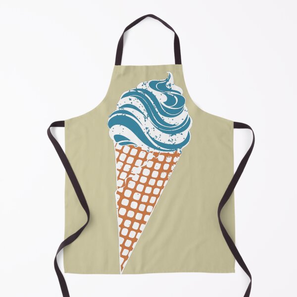 Item preview, Blue Urban Stencil Ice Cream Cone designed and sold by TackyTime.