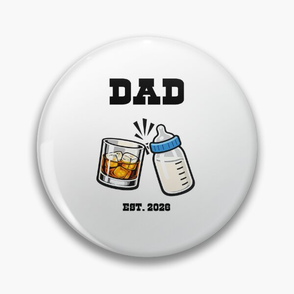 Item preview, Dad Since 2026 – New Dad Father Gift Design Whiskey Baby Bottle designed and sold by BernArts.
