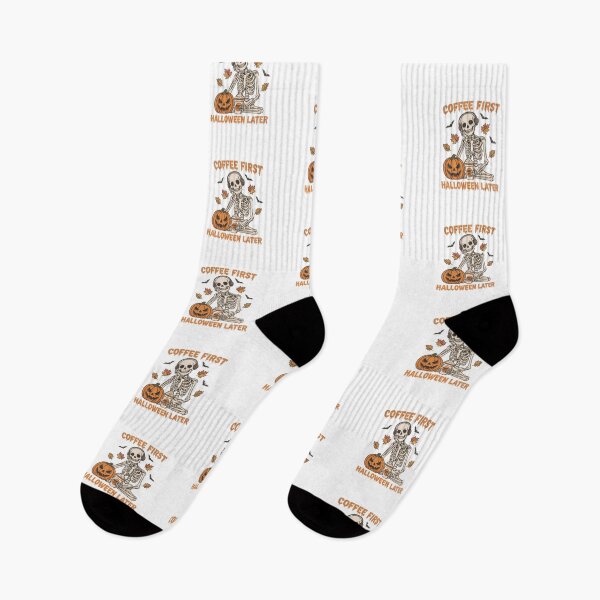 Item preview, Skeleton Coffee Lover Halloween Design – Coffee First Halloween Later designed and sold by LuloCreative.