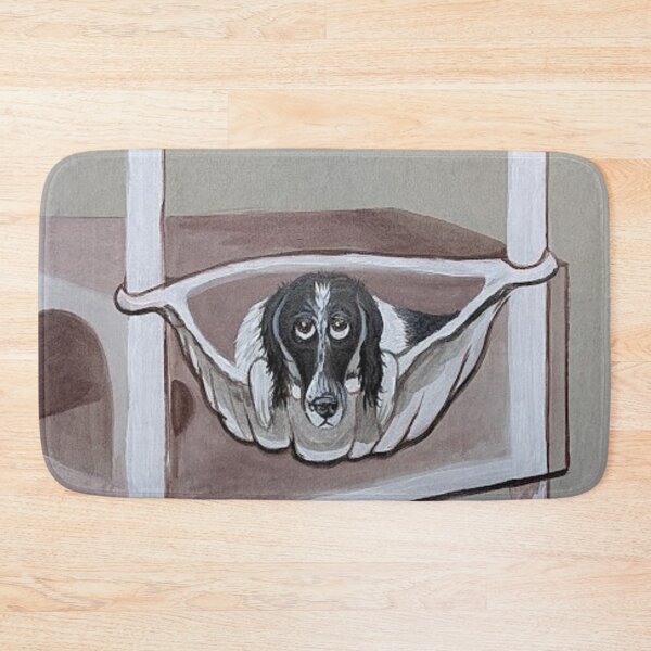 Item preview, Minnie chilling in the cat condo bed  designed and sold by Matt Starr Fine Art .