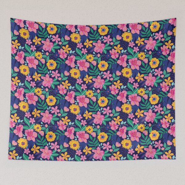 Item preview, Flourish - Navy designed and sold by siandowney.