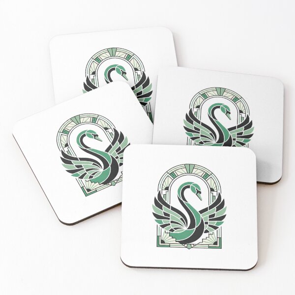 Item preview, Modern Heraldry Swan Crest – Geometric Art Deco Animal Emblem designed and sold by SavinMercantile.
