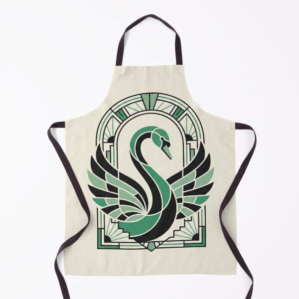 Item preview, Modern Heraldry Swan Crest – Geometric Art Deco Animal Emblem designed and sold by SavinMercantile.