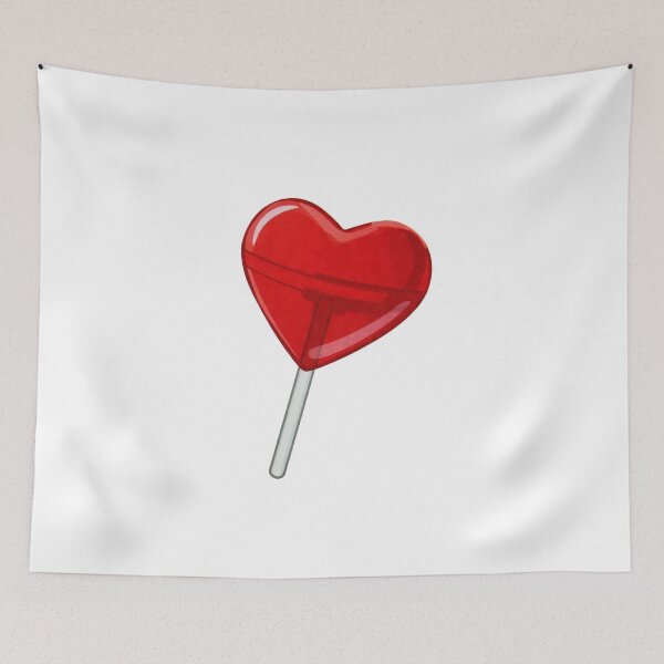 Item preview, Red Heart Lollipop Candy Love Valentine Sticker designed and sold by SassyArtistry.