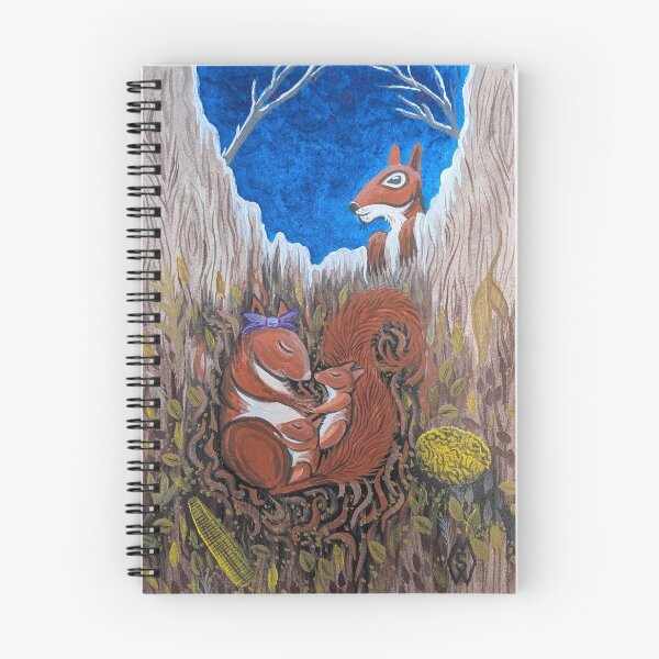 Item preview, Missy was all curled up asleep with her baby squirrels  designed and sold by Matt Starr Fine Art .