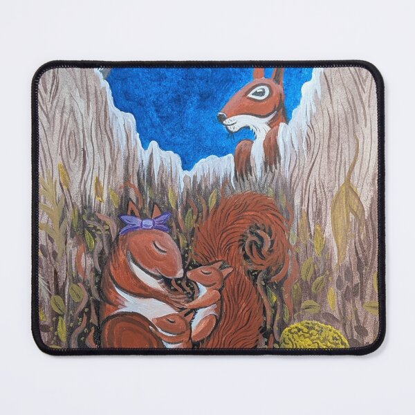 Item preview, Missy was all curled up asleep with her baby squirrels designed and sold by Matt Starr Fine Art .
