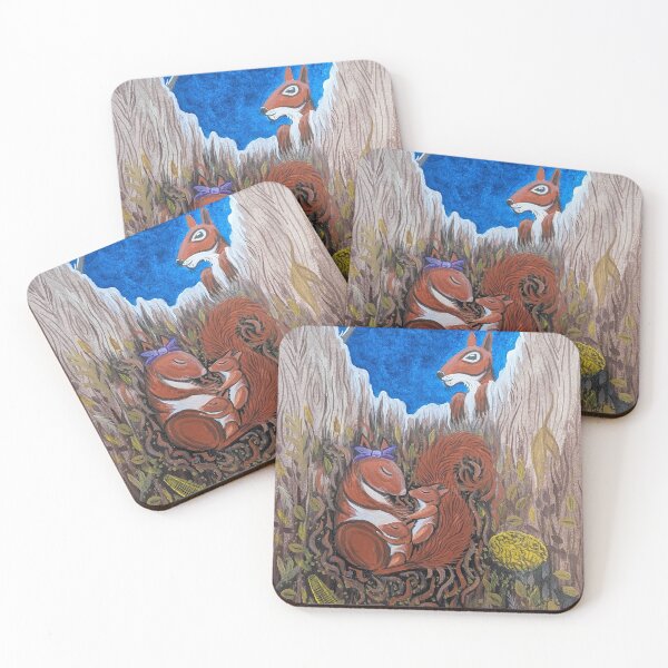 Item preview, Missy was all curled up asleep with her baby squirrels  designed and sold by Matt Starr Fine Art .